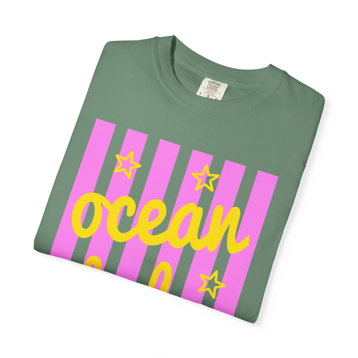 Ocean Babe - Comfort Colors | Trendy Women's T-Shirt. Direct to Garment. Printed & Shipped in the USA. Unisex Sizes.