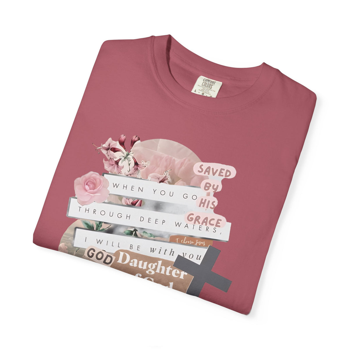 Christian Scrapbook - Comfort Colors | Trendy Women's T-Shirt. Direct to Garment. Printed & Shipped in the USA. Unisex Sizes.