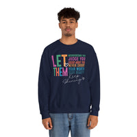 Let Them - Keep Shining – Gildan Heavy Blend | Trendy Women’s Soft Sweatshirt. Direct to Garment. Printed & Shipped in the USA. Unisex Sizes.