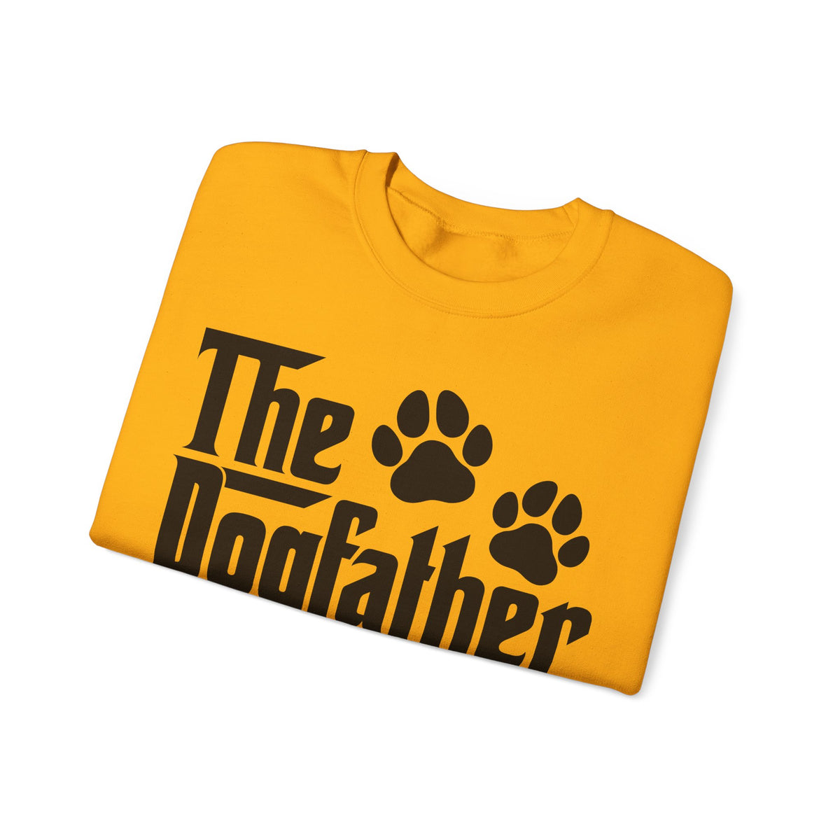 The DogFather – Gildan Heavy Blend | Trendy Men's Soft Sweatshirt. Direct to Garment. Printed & Shipped in the USA. Unisex Sizes.
