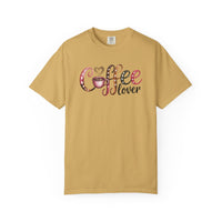 Coffee Lover - Comfort Colors | Trendy Women's T-Shirt. Direct to Garment. Printed & Shipped in the USA. Unisex Sizes.