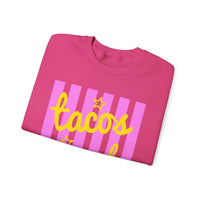 Tacos and Margs – Gildan Heavy Blend | Trendy Women’s Soft Sweatshirt. Direct to Garment. Printed & Shipped in the USA. Unisex Sizes.