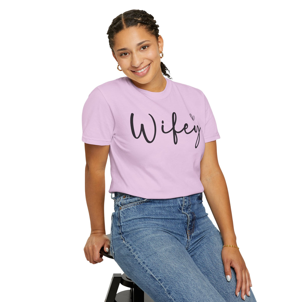 Wifey - Comfort Colors | Trendy Women's T-Shirt. Direct to Garment. Printed & Shipped in the USA. Unisex Sizes.