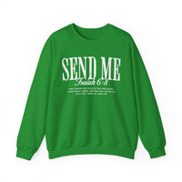 Send Me, Vintage - Faith – Gildan Heavy Blend | Trendy Women’s and Men's Soft Sweatshirt. Direct to Garment. Printed & Shipped in the USA. Unisex Sizes.
