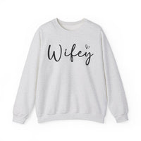 Wifey – Gildan Heavy Blend | Trendy Women’s Soft Sweatshirt. Direct to Garment. Printed & Shipped in the USA. Unisex Sizes.