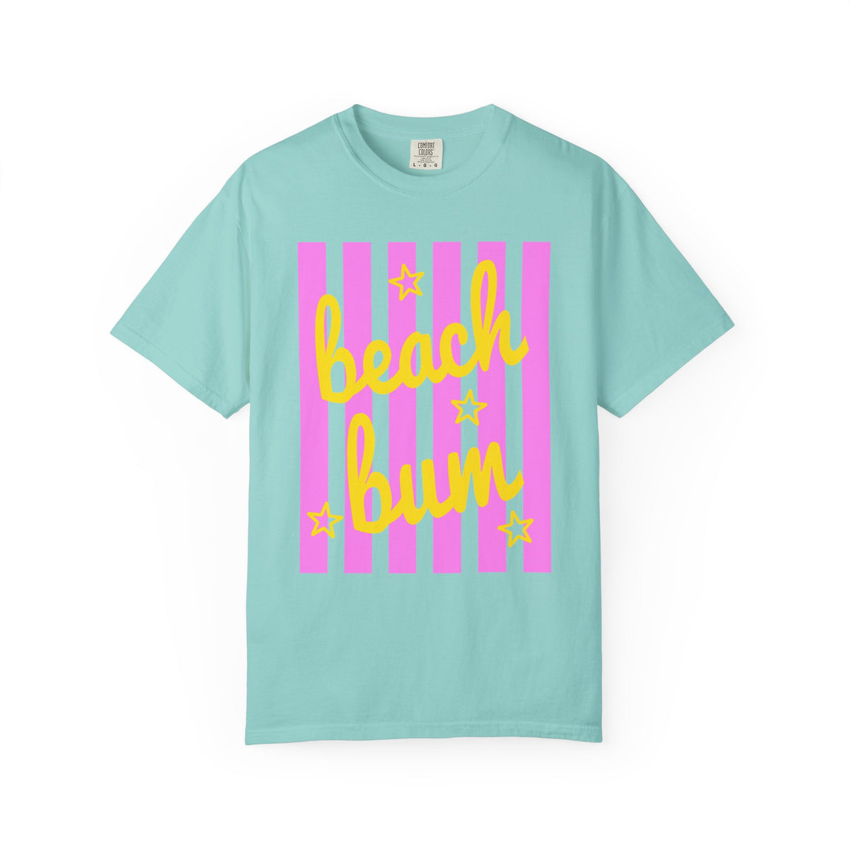 Beach Bum - Comfort Colors | Trendy Men's & Women's T-Shirt. Direct to Garment. Printed & Shipped in the USA. Unisex Sizes.