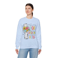 Blessed By God, Spoiled By My Husband, Protected By Both – Gildan Heavy Blend | Trendy Women’s Soft Sweatshirt. Direct to Garment. Printed & Shipped in the USA. Unisex Sizes.