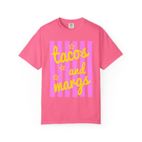 Tacos and Margs - Comfort Colors | Trendy Women's T-Shirt. Direct to Garment. Printed & Shipped in the USA. Unisex Sizes.