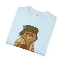 Litter's Full, Funny Cat - Comfort Colors | Trendy Men's and Women's T-Shirt. Direct to Garment. Printed & Shipped in the USA. Unisex Sizes.