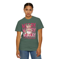 Merry Christmas — Cute Pink Bubblegum Nutcracker  - Comfort Colors | Trendy Women's T-Shirt. Direct to Garment. Printed & Shipped in the USA. Unisex Sizes.