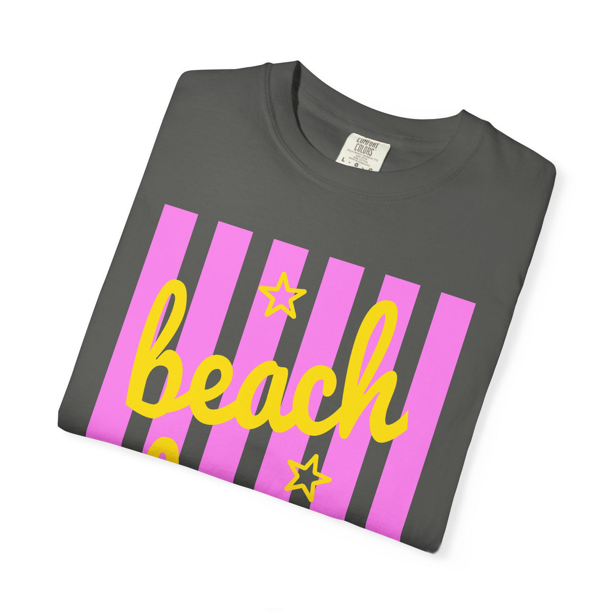 Beach Bum - Comfort Colors | Trendy Men's & Women's T-Shirt. Direct to Garment. Printed & Shipped in the USA. Unisex Sizes.