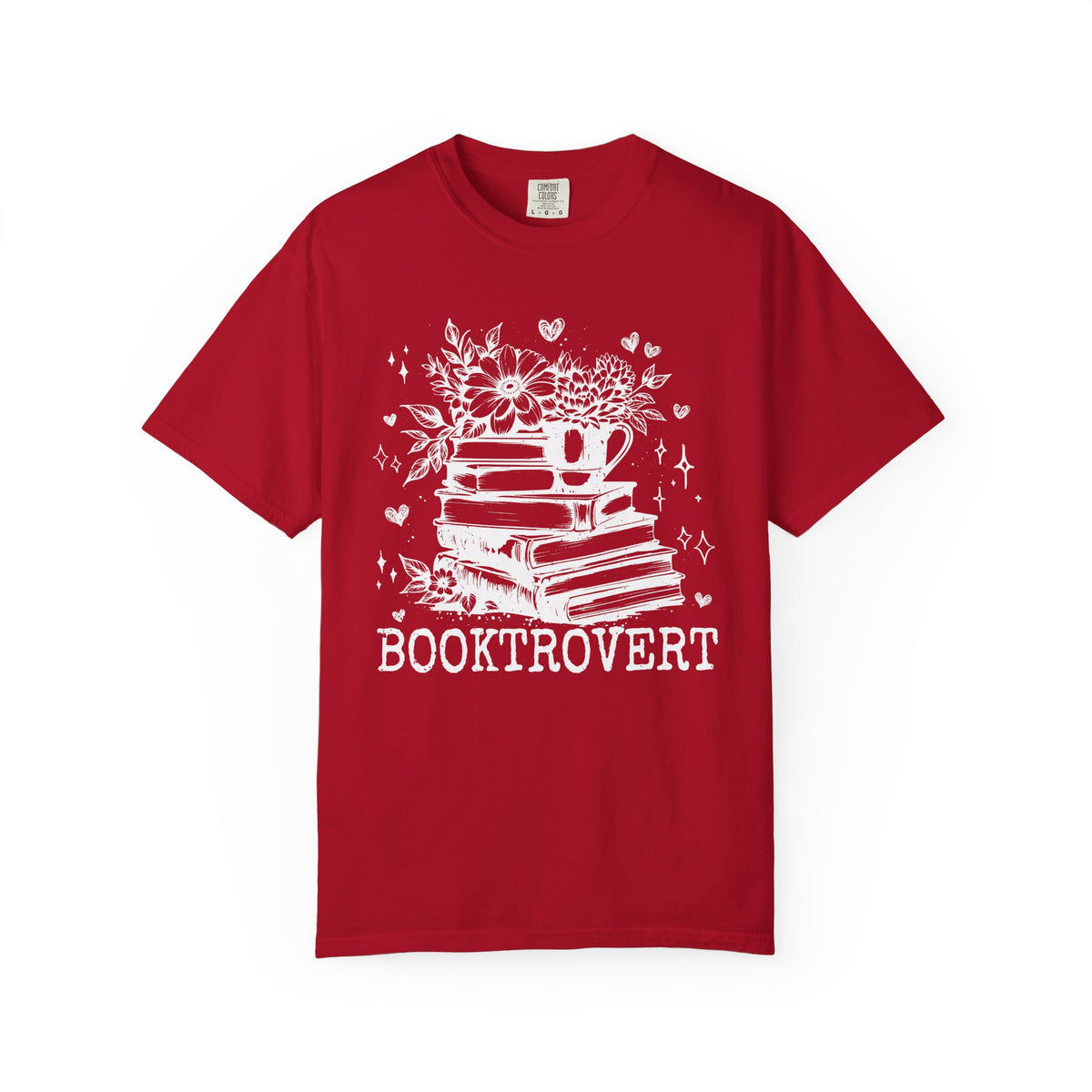 Booktrovert - Comfort Colors | Trendy Women's T-Shirt. Direct to Garment. Printed & Shipped in the USA. Unisex Sizes.