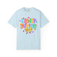 Coquette Kindergarten Pencil Bow - Comfort Colors | Trendy Women's T-Shirt. Direct to Garment. Printed & Shipped in the USA. Unisex Sizes.