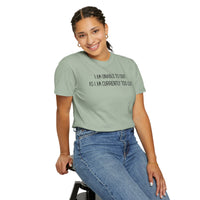 Unable to Quit, Too Legit - Comfort Colors | Trendy Men's and Women's T-Shirt. Direct to Garment. Printed & Shipped in the USA. Unisex Sizes.