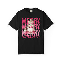 Merry Christmas — Cute Pink Bubblegum Nutcracker  - Comfort Colors | Trendy Women's T-Shirt. Direct to Garment. Printed & Shipped in the USA. Unisex Sizes.