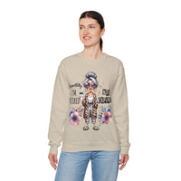 Retired Not Expired, Leopard Funny Grandma – Gildan Heavy Blend | Trendy Women’s Soft Sweatshirt. Direct to Garment. Printed & Shipped in the USA. Unisex Sizes.