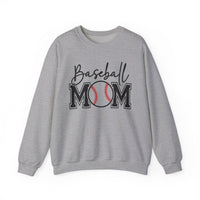 Baseball Mom – Gildan Heavy Blend | Trendy Women’s Soft Sweatshirt. Direct to Garment. Printed & Shipped in the USA. Unisex Sizes.