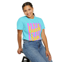 Beach Bum - Comfort Colors | Trendy Men's & Women's T-Shirt. Direct to Garment. Printed & Shipped in the USA. Unisex Sizes.