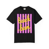Beach Bum - Comfort Colors | Trendy Men's & Women's T-Shirt. Direct to Garment. Printed & Shipped in the USA. Unisex Sizes.