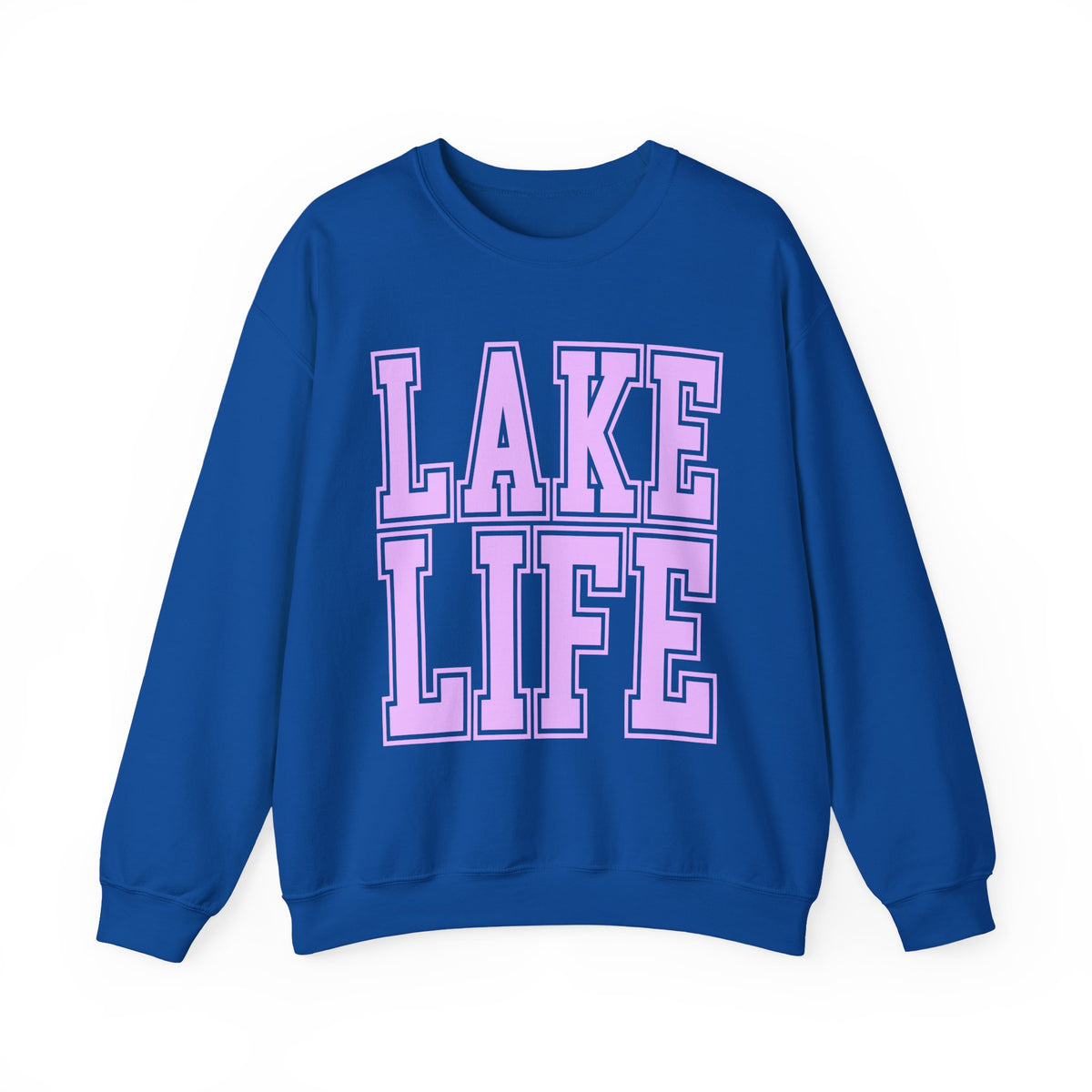 Lake Life – Gildan Heavy Blend | Trendy Men's & Women’s Soft Sweatshirt. Direct to Garment. Printed & Shipped in the USA. Unisex Sizes.