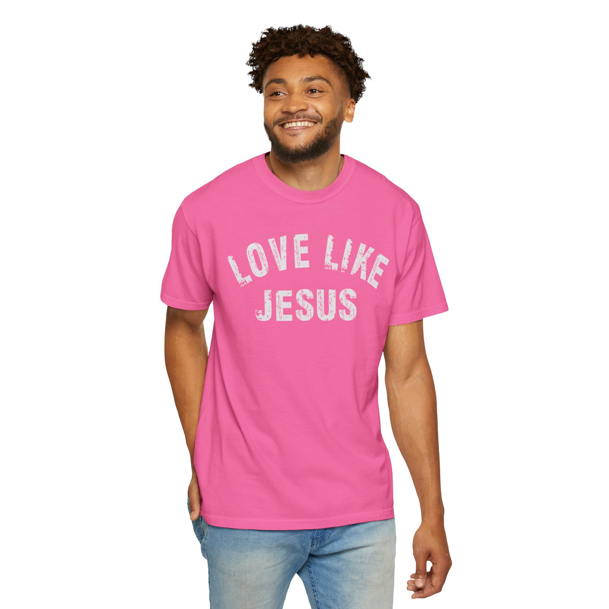 Love Like Jesus - Comfort Colors | Trendy Men's and Women's T-Shirt. Direct to Garment. Printed & Shipped in the USA. Unisex Sizes.