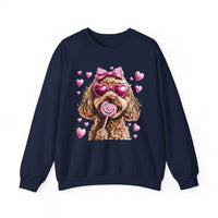 Goldendoodle Love – Gildan Heavy Blend | Trendy Women’s Soft Sweatshirt. Direct to Garment. Printed & Shipped in the USA. Unisex Sizes.