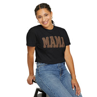 Mama, Faux Knit - Comfort Colors | Trendy Women's T-Shirt. Direct to Garment. Printed & Shipped in the USA. Unisex Sizes.