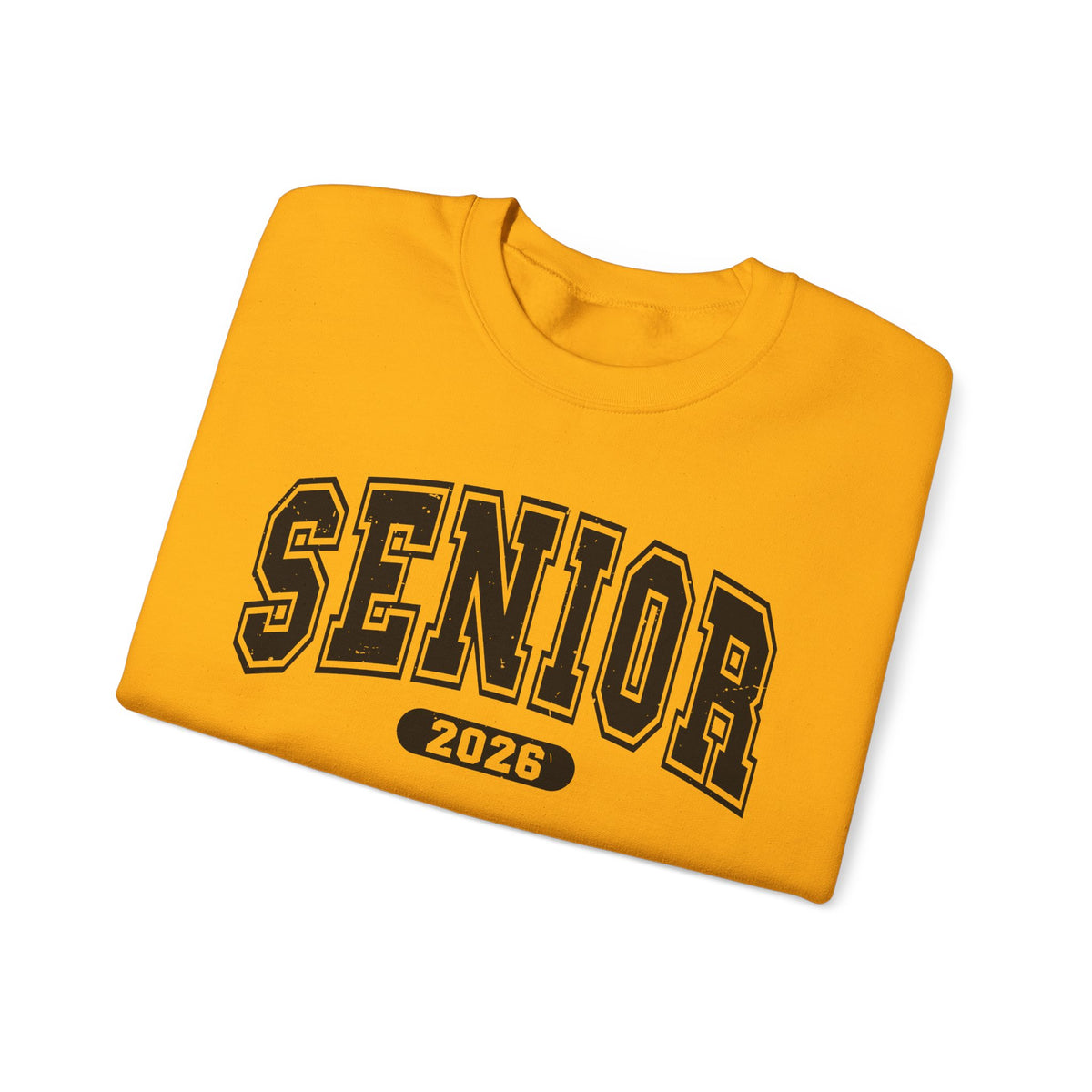 Senior 2026, Varsity – Gildan Heavy Blend | Trendy Women’s and Men's Soft Sweatshirt. Direct to Garment. Printed & Shipped in the USA. Unisex Sizes.