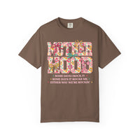 Motherhood - Comfort Colors | Trendy Women's T-Shirt. Direct to Garment. Printed & Shipped in the USA. Unisex Sizes.