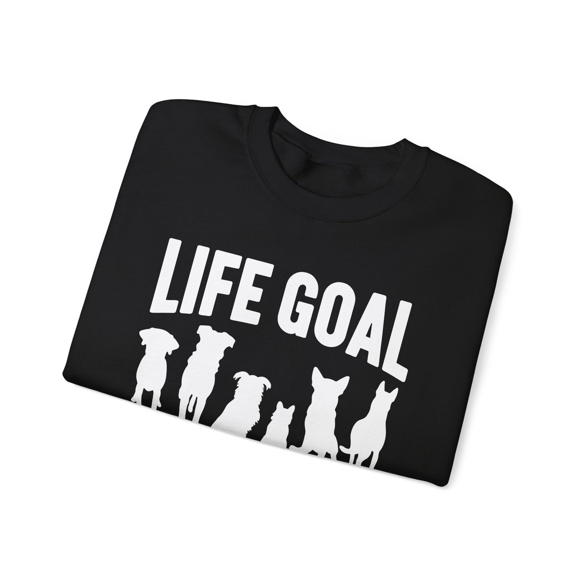 Life Goal Rescue All The Dogs – Gildan Heavy Blend | Trendy Men's and Women’s Soft Sweatshirt. Direct to Garment. Printed & Shipped in the USA. Unisex Sizes.