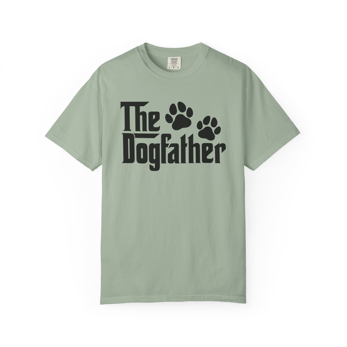 The DogFather - Comfort Colors | Trendy Men's T-Shirt. Direct to Garment. Printed & Shipped in the USA. Unisex Sizes.
