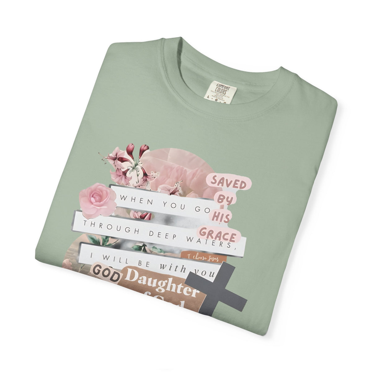 Christian Scrapbook - Comfort Colors | Trendy Women's T-Shirt. Direct to Garment. Printed & Shipped in the USA. Unisex Sizes.