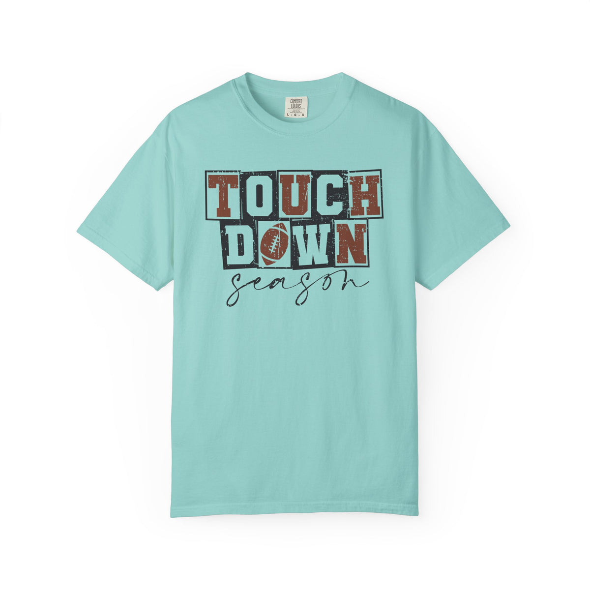 Touchdown Season - Distressed - Comfort Colors | Trendy Men's and Women's T-Shirt. Direct to Garment. Printed & Shipped in the USA. Unisex Sizes.