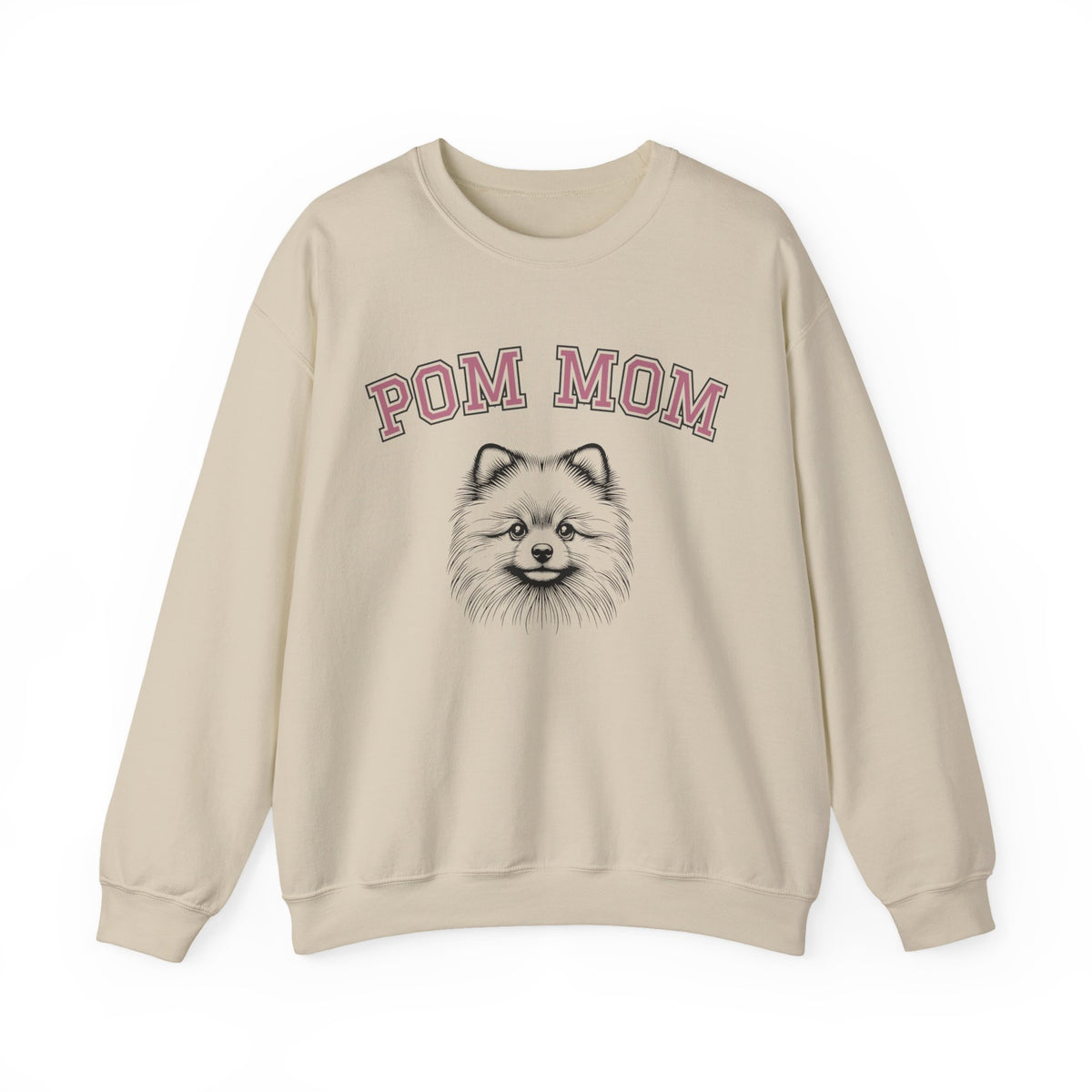 Pom Mom, Varsity – Gildan Heavy Blend | Trendy Women’s Soft Sweatshirt. Direct to Garment. Printed & Shipped in the USA. Unisex Sizes.