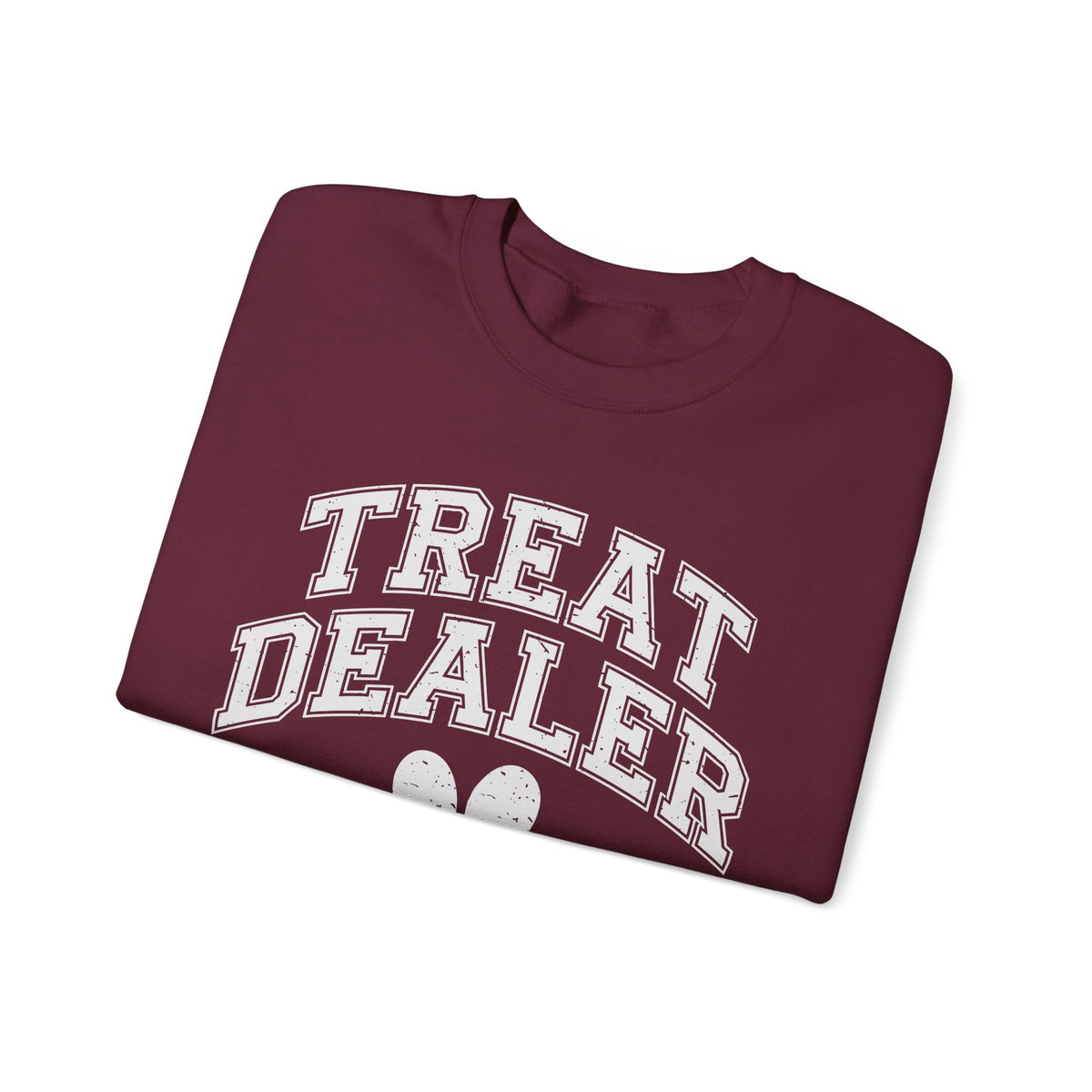Treat Dealer, Dog Lover – Gildan Heavy Blend | Trendy Men's and Women’s Soft Sweatshirt. Direct to Garment. Printed & Shipped in the USA. Unisex Sizes.