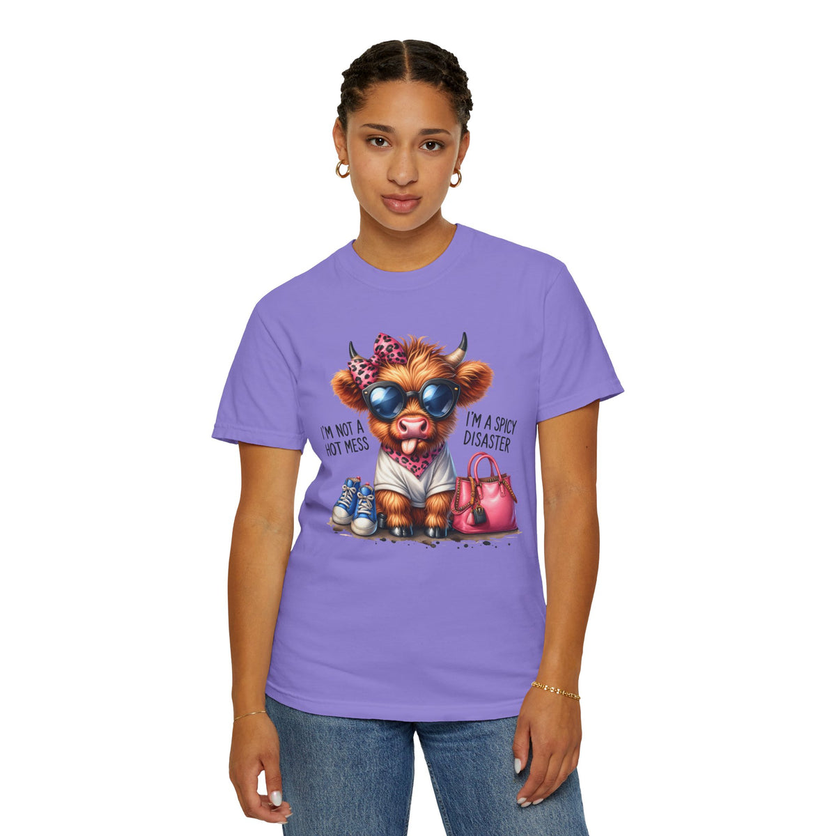 I'm Not a Hot Mess, I'm a Spicy Disaster - Comfort Colors | Trendy Women's T-Shirt. Direct to Garment. Printed & Shipped in the USA. Unisex Sizes.