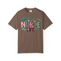 Nurse Life Cute Preppy Healthcare - Comfort Colors | Trendy Women's T-Shirt. Direct to Garment. Printed & Shipped in the USA. Unisex Sizes.