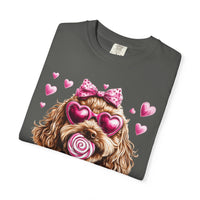 Goldendoodle Love - Comfort Colors | Trendy Women's T-Shirt. Direct to Garment. Printed & Shipped in the USA. Unisex Sizes.