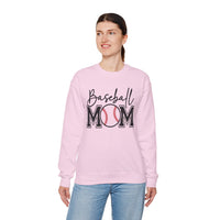 Baseball Mom – Gildan Heavy Blend | Trendy Women’s Soft Sweatshirt. Direct to Garment. Printed & Shipped in the USA. Unisex Sizes.