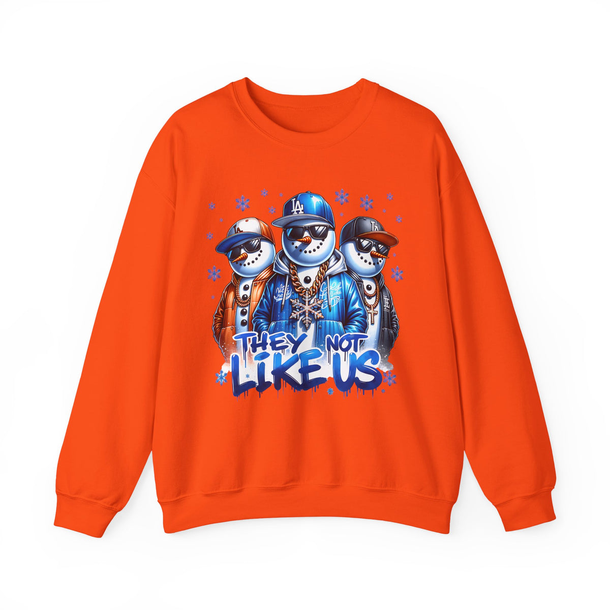 They Not Like Us Snowmen – Gildan Heavy Blend | Trendy Men's and Women’s Soft Sweatshirt. Direct to Garment. Printed & Shipped in the USA. Unisex Sizes.