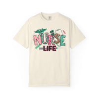 Nurse Life Cute Preppy Healthcare - Comfort Colors | Trendy Women's T-Shirt. Direct to Garment. Printed & Shipped in the USA. Unisex Sizes.