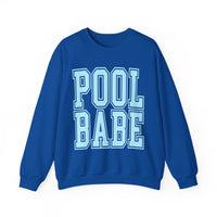 Pool Babe – Gildan Heavy Blend | Trendy Women’s Soft Sweatshirt. Direct to Garment. Printed & Shipped in the USA. Unisex Sizes.