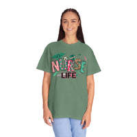 Nurse Life Cute Preppy Healthcare - Comfort Colors | Trendy Women's T-Shirt. Direct to Garment. Printed & Shipped in the USA. Unisex Sizes.