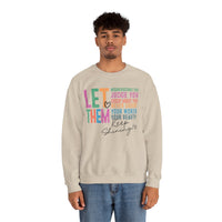 Let Them - Keep Shining – Gildan Heavy Blend | Trendy Women’s Soft Sweatshirt. Direct to Garment. Printed & Shipped in the USA. Unisex Sizes.