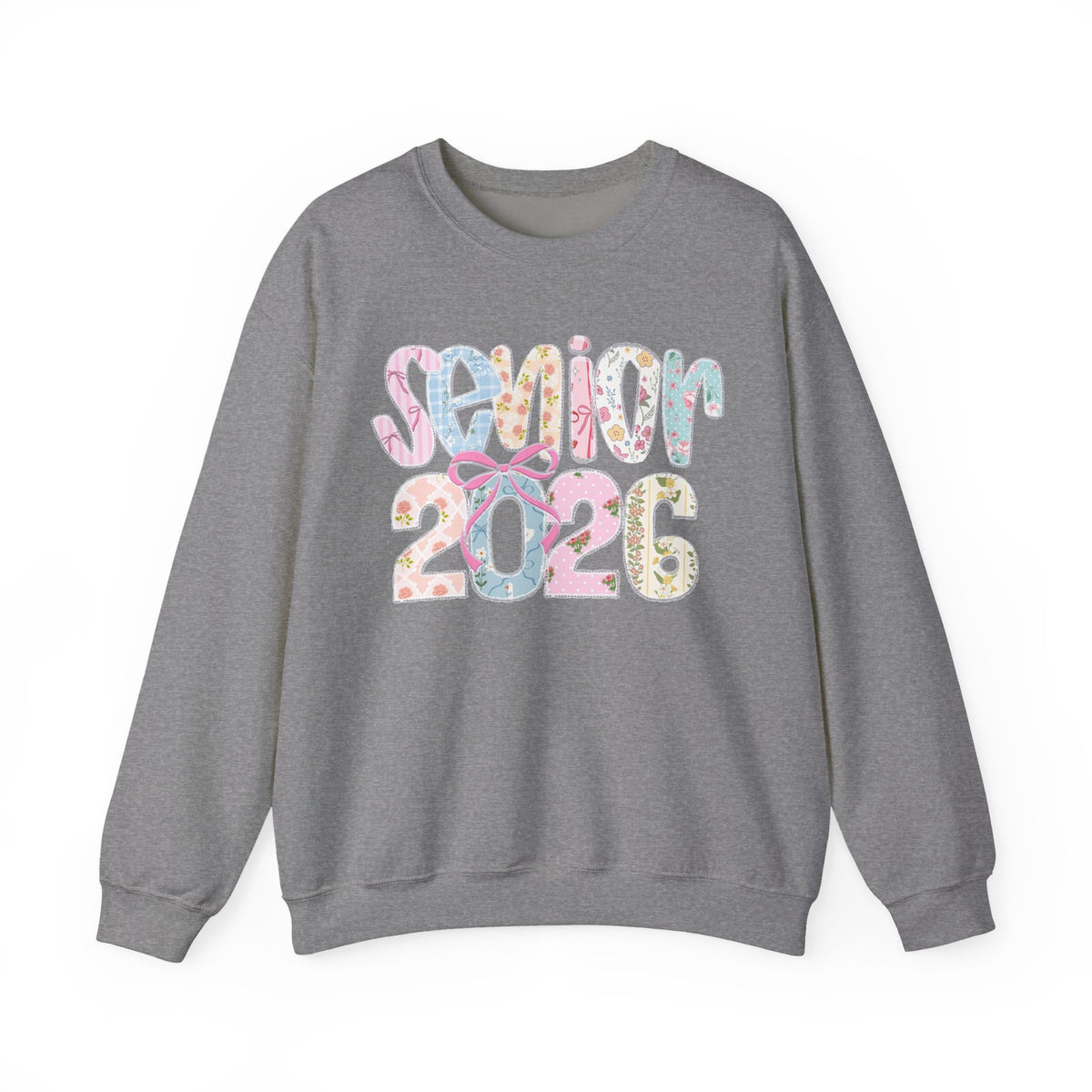 Class of 2026 Senior - Pink Coquette Bow – Gildan Heavy Blend | Trendy Women’s Soft Sweatshirt. Direct to Garment. Printed & Shipped in the USA. Unisex Sizes.