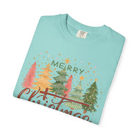 Merry ChrisTmas - Christian Faith - Comfort Colors | Trendy Women's T-Shirt. Direct to Garment. Printed & Shipped in the USA. Unisex Sizes.