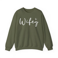 Wifey – Gildan Heavy Blend | Trendy Women’s Soft Sweatshirt. Direct to Garment. Printed & Shipped in the USA. Unisex Sizes.