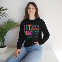 Let Them - Keep Shining – Gildan Heavy Blend | Trendy Women’s Soft Sweatshirt. Direct to Garment. Printed & Shipped in the USA. Unisex Sizes.