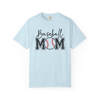 Baseball Mom - Comfort Colors | Trendy Women's T-Shirt. Direct to Garment. Printed & Shipped in the USA. Unisex Sizes.