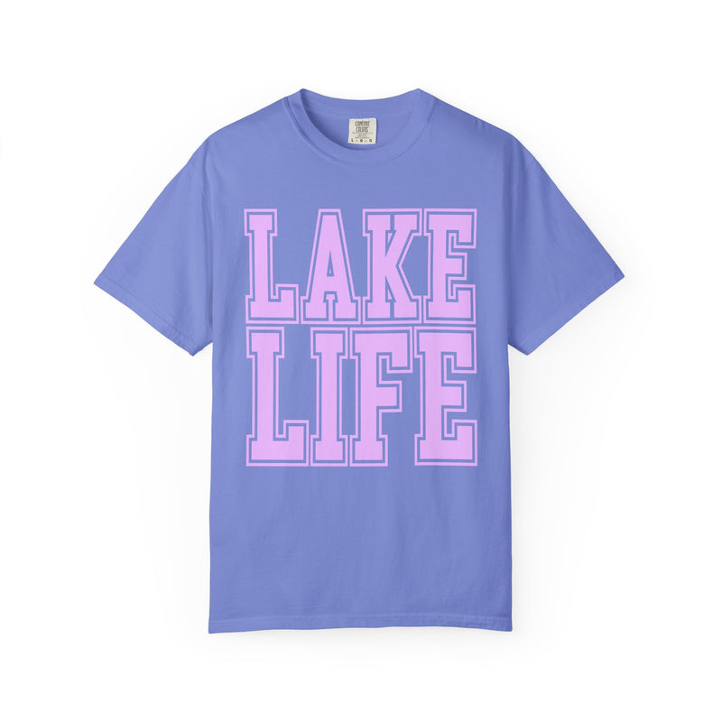 Lake Life - Comfort Colors | Trendy Men's & Women's T-Shirt. Direct to Garment. Printed & Shipped in the USA. Unisex Sizes.